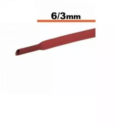 Tub termocontractibil rosu 6mm/ 3mm 0.5m 