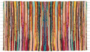 Covor traditional impletituri din bumbac 120x90 cm multicolor 