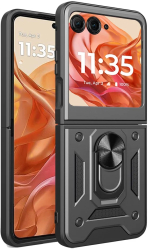 Husa pentru Motorola Razr 50 - Techsuit CamShield Series - Black 