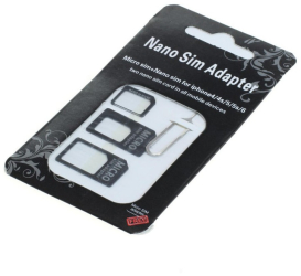 OTB adaptor cartela SIM set 4 in 1 blister 