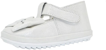 Pantofi ortopedici din piele pentru fete Small Foot PFSF-02 Argintiu 