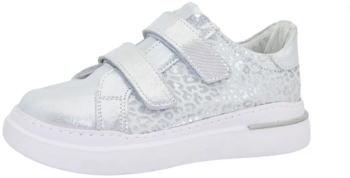 Pantofi ortopedici din piele pentru fete Small Foot PFSF-03 Argintiu