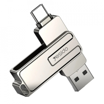 Stick Memorie OTG USB Type-C 128GB - Yesido FL17 - Silver 