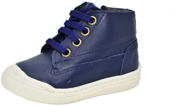 Ghete din piele naturala pentru baieti Small Foot PFSF-07 Bleumarin 