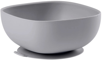 Bol silicon cu ventuza Beaba Grey 