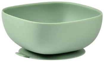 Bol silicon cu ventuza Beaba Sage Green 