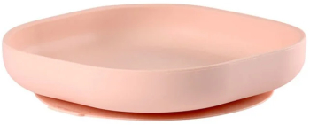 Farfurie silicon cu ventuza Beaba Light Pink 