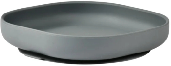Farfurie silicon cu ventuza Beaba Mineral Grey 