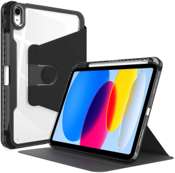 Husa pentru iPad 10 2022 10.9 - Techsuit Crystal Vision - Black 