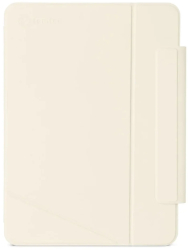 Husa pentru iPad Pro 13 2024 - Tomtoc Inspire Mode Folio B52B2W1 - Ivory White 