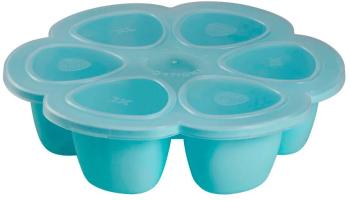 Recipient ermetic silicon multiportii Beaba Blue 