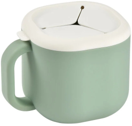 Recipient silicon pentru gustari Beaba Sage Green 