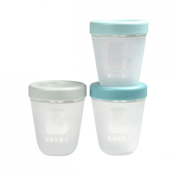 Set 3 recipiente silicon Beaba 200 ml Jungle 