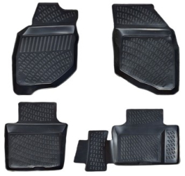 Set covorase auto din cauciuc tip tavita pentru Honda Jazz /Fit I 2001-2008 