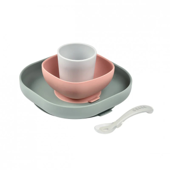 Set de masa silicon Beaba 4 piese Eucalyptus 