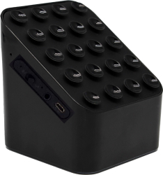 Suport de telefon cu fixare in ventuze difuzor Bluetooth integrat cu putere 3W incarcare microUSB intrare audio jack capacitate baterie