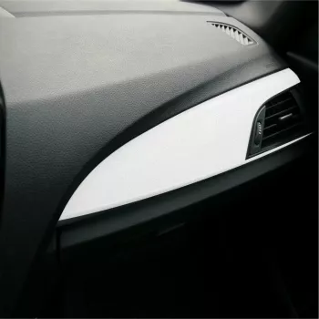 Folie Auto Colantare Trimuri Model Piele Alba 100 X 45Cm 