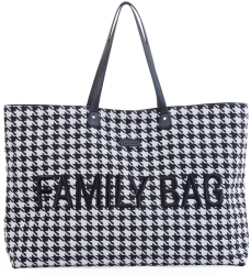 Geanta Childhome Family Bag Pied de Poule Negru 
