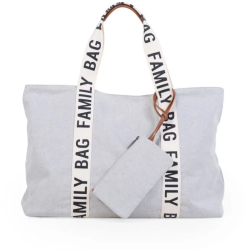 Geanta Childhome Family Bag Signature Alb 