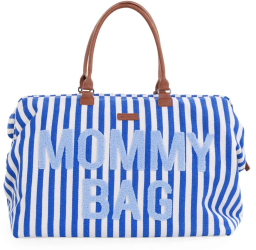 Geanta de infasat Childhome Mommy Bag Albastru/Alb 