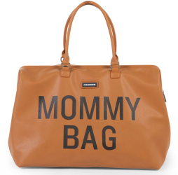 Geanta de infasat Childhome Mommy Bag piele ecologica Maro 
