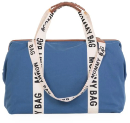 Geanta de infasat Childhome Mommy Bag Signature Indigo 