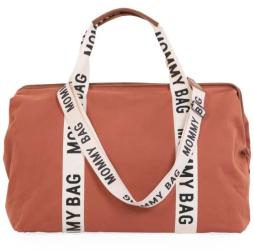 Geanta de infasat Childhome Mommy Bag Signature Ruginiu 