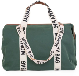 Geanta de infasat Childhome Mommy Bag Signature Verde 