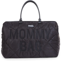 Geanta de infasat matlasata Childhome Mommy Bag Negru 