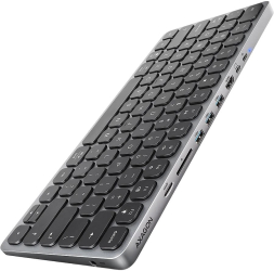 Tastatura AXAGON HMC-KB-US HUB USB SD/ microSD HDMI PD layout US Negru 