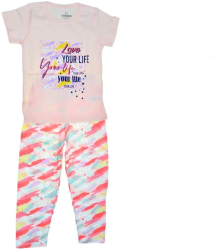 Pijama pentru fete Mini Junior PJ-76953 Roz 