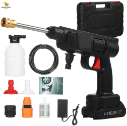 Pistol De Spalat sau Udat cu Presiune 2 acumulatori de 48V 30 bari in 3 moduri diferite Recipient spuma Filtru si Duze incluse Geanta d 