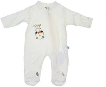 Salopeta cu maneca lunga pentru bebelusi Mini Junior SBMJ-6 Crem 
