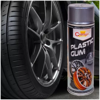 Spray Vopsea Cauciucata Pentru Jante Culoare Argintiu 400Ml Champion Color 