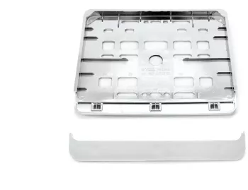 Suport Numar Inmatriculare Cromat Pentru Motocicleta 15 X 19Cm 