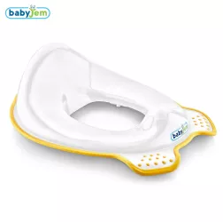 Adaptor colac wc copii babyjem culoare alb/galben 