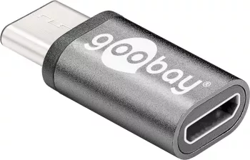 Adaptor USB Type C tata - micro USB 2.0 Tip B mama negru Goobay 