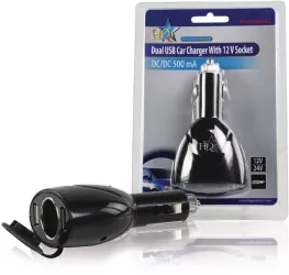 Alimentator bricheta auto dual USB 1A +slot bricheta mama HQ 