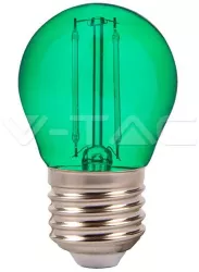 Bec LED G45 E27 2W cu filament lumina verde V-TAC 