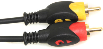 Cablu 2x RCA - 2x RCA Gold 10m tata-tata contacte aurite 
