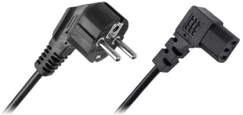 Cablu alimentare PC 1.5m conectori la 90 grade Cabletech 