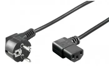 Cablu alimentare PC 2m schuko 90 grade la IEC320-C13 90 grade Goobay 