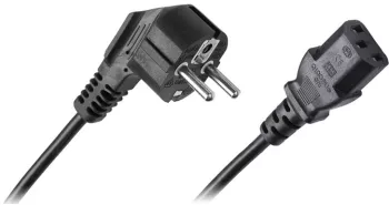 Cablu de alimentare pentru calculator 2m 3x0.75 mm2 negru Cabletech 