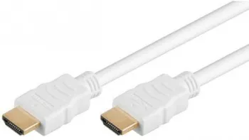 Cablu HDMI 1m v1.4 alb Ethernet 3D Goobay 