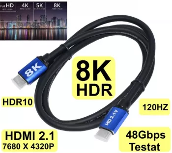 Cablu HDMI v2.1 4K 8K 60Hz 5m tata-tata 