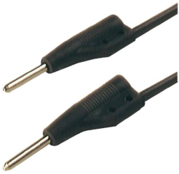 Cablu pentru masurat cu conectori de 2mm 1m negru 