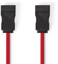 Cablu SATA 3Gb/s date 7-pin mama-mama 0.5 m rosu Nedis 