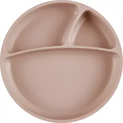 Farfurie compartimentata minikoioi 100 premium silicone &ndash bubble beige 