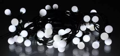 Ghirlanda luminoasa cu sfere 52 LEDuri albe lumina rece WELL 