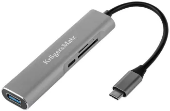 HUB USB Type C - HDMI USB3.0 SD MICROSD +USB Type C KRUGER&MATZ 